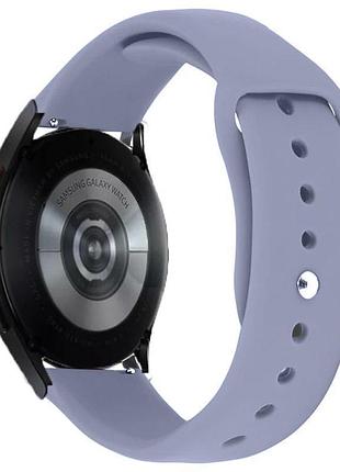 Силіконовий ремінець sport для smart watch 22mm сірий / lavender gray