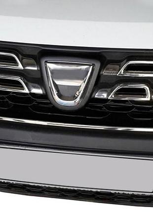 Накладка на решетку радиатора 2014-2018 (нержавейка) для dacia duster