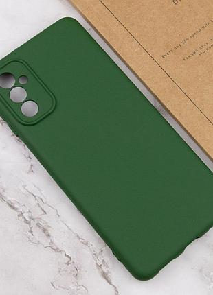 Чехол tpu getman liquid silk full camera для samsung galaxy a56 5g зеленый / dark green