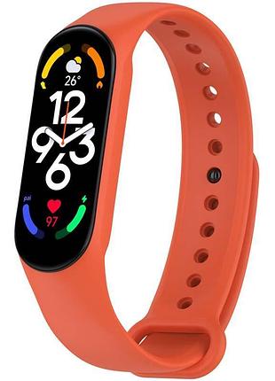 Силіконовий ремінець для xiaomi mi band 7/6/5 помаранчевий / orange
