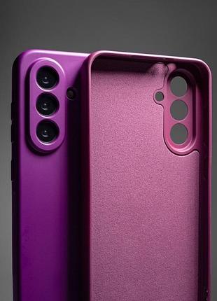Чохол tpu getman liquid silk full camera для samsung galaxy a56 5g фіолетовий / purple