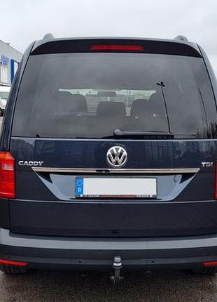Хромированная накладка над номером (1-дверный, нержавейка) для volkswagen caddy 2015-2020 гг