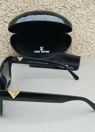 Louis vuitton очки женские солнцезащитные черные с градиентом3 фото