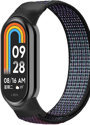 Ремешок nylon new для xiaomi mi band 8/9/10 dark purple