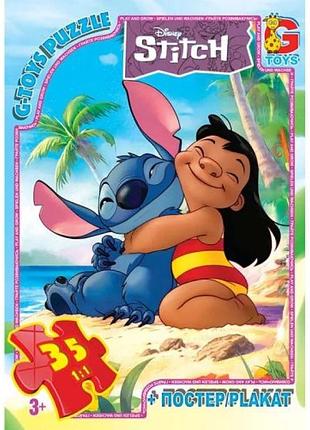 Дитячий пазл "ліло і стіч" sc610 постер, 35 елементів