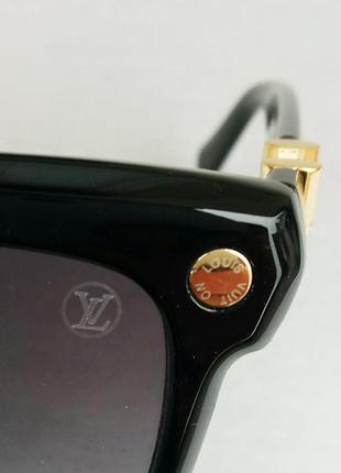 Louis vuitton очки женские солнцезащитные черные с градиентом8 фото