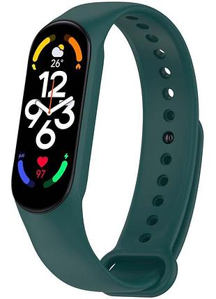Силиконовый ремешок для xiaomi mi band 7/6/5 зеленый / pine green