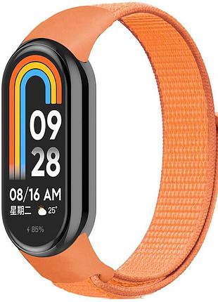 Ремешок nylon new для xiaomi mi band 8/9/10 papaya
