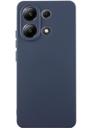 Чохол tpu getman liquid silk full camera для xiaomi redmi note 13 4g синій / midnight blue