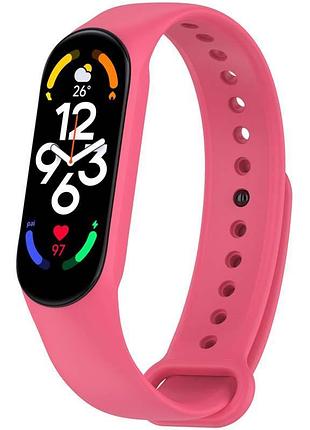 Силиконовый ремешок для xiaomi mi band 7/6/5 малиновый / dragon fruit