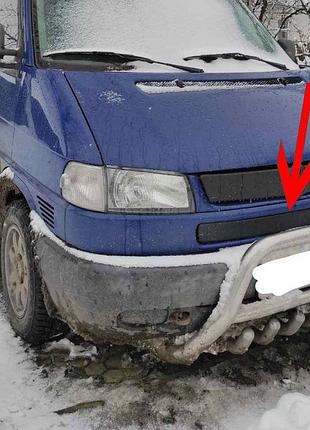 Нижняя накладка на решетку радиатора матовый на косую морду для volkswagen t4 transporter 1990-2003 гг