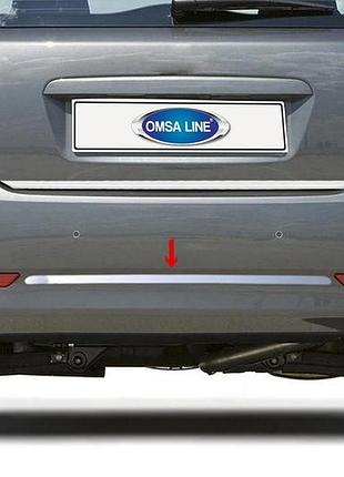 Накладка на задний бампер из нержавеющей стали omsaline (2009-2012, hb) для kia ceed