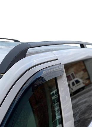 Черные рейлинги elite (пластиковые ножки) средняя база (long) для mercedes vito w639 2004-2014 гг