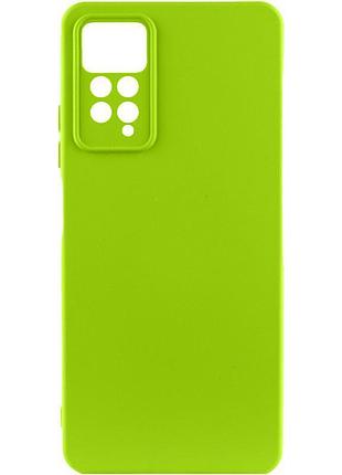 Чехол tpu getman liquid silk full camera для xiaomi redmi note 11 pro 4g/5g / 12 pro 4g салатовый / neon green