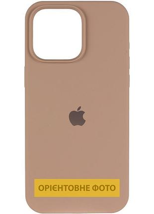 Чехол silicone case full protective (aa) для apple iphone 17 pro (6.3") бежевый / desert gold