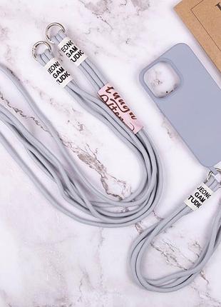 Чехол tpu two straps california для apple iphone 12 pro / 12 (6.1") серый / stone