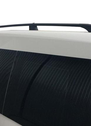 Рейлінги чорні максі база, пластикові ніжки для volkswagen caddy 2010-2015 рр