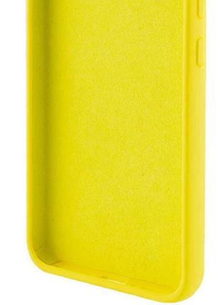 Чехол tpu getman liquid silk full camera для xiaomi redmi note 12s желтый / flash 2