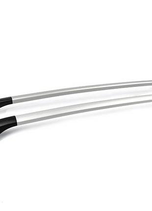 Рейлінги omsaline solid (2 шт, сірі) для peugeot 3008 2016-2023 рр