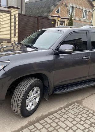 Рейлінги оригінальний дизайн (сірі, 2 шт) для toyota land cruiser prado 150 2009-2023 рр