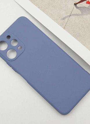 Силиконовый чехол candy full camera для xiaomi redmi 12 голубой / mist blue