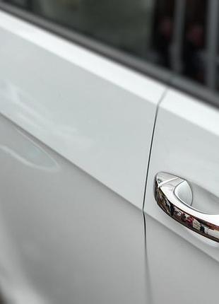 Накладки на ручки (4 шт, нерж) omsaline - італійська нержавійка для volkswagen golf 7/e-golf 2012-2020 рр