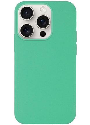 Чехол silicone case full protective (aa) no logo для apple iphone 16 pro (6.3") зеленый / spearmint
