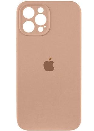 Чохол silicone case full camera protective (aa) для apple iphone 12 pro (6.1") бежевий / desert gold