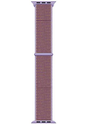 Ремешок nylon для apple watch 42(ser.1-3)/44/45/46/49mm сиреневый / lilac
