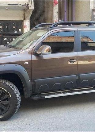 Расширители колесных арок (стекловолокно, под покраску) 19 см для volkswagen amarok 2010-2022 гг