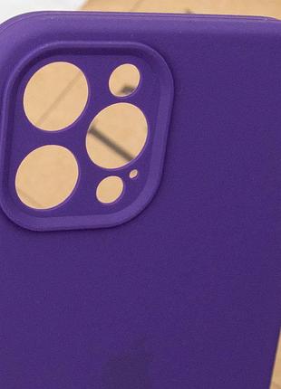 Чехол silicone case full camera protective (aa) для apple iphone 12 pro (6.1") фиолетовый / amethyst 6