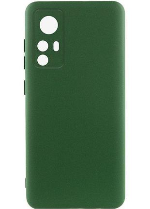 Чохол tpu getman liquid silk full camera для xiaomi redmi note 12s зелений / dark green