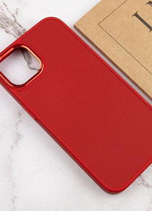 Tpu чохол bonbon metal style для apple iphone 14 plus (6.7") червоний / red