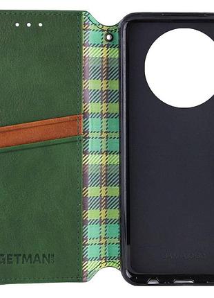 Кожаный чехол-книжка getman cubic (pu) для xiaomi redmi a3 зеленый