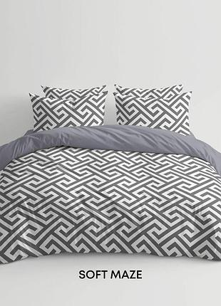 Комплект постільної білизни "теп" полуторний (soft maze, 70x70)
