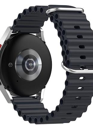 Ремешок ocean band для smart watch 22mm серый / dark gray