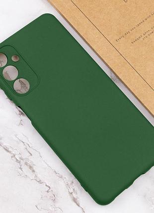 Чехол tpu getman liquid silk full camera для samsung galaxy a25 5g зеленый / dark green