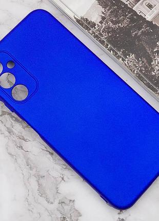 Чехол tpu getman liquid silk full camera для samsung galaxy a14 4g/5g синий / iris