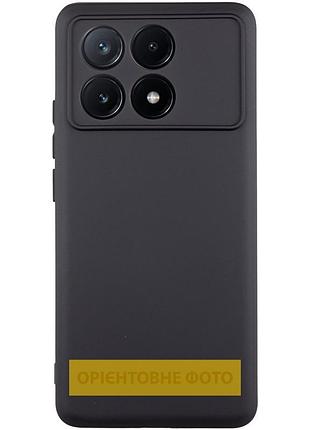 Чохол tpu getman liquid silk full camera для xiaomi poco x6 / note 13 pro 5g чорний / black