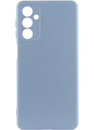 Чехол tpu getman liquid silk full camera для samsung galaxy a25 5g голубой / lilac blue