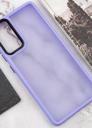 Чохол tpu+pc lyon frosted для motorola moto g24 / g04 / e14 purple