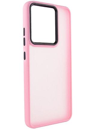 Чохол tpu+pc lyon frosted для motorola moto e40 pink