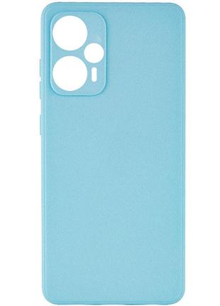 Силиконовый чехол candy full camera для xiaomi poco f5 / note 12 turbo бирюзовый / turquoise