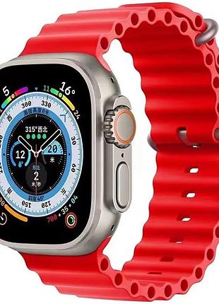 Ремешок ocean band для apple watch 42(ser.1-3)/44/45/46/49mm красный / red