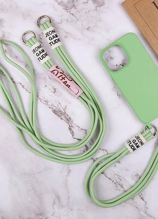 Чохол tpu two straps california для apple iphone 12 pro / 12 (6.1") зелений / pistachio