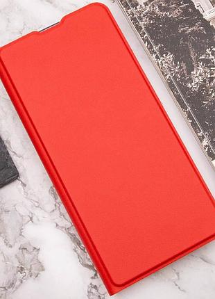 Кожаный чехол-книжка getman elegant (pu) для xiaomi redmi 12 красный