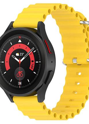 Ремешок ocean band для smart watch 20mm желтый / yellow