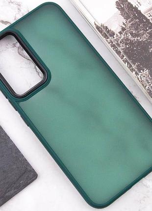 Чохол tpu+pc lyon frosted для motorola moto g24 / g04 / e14 green