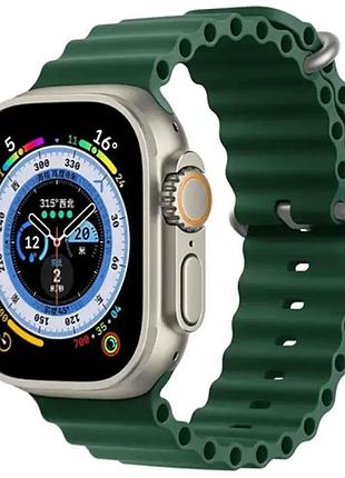 Ремешок ocean band для apple watch 42(ser.1-3)/44/45/46/49mm зеленый / forest green