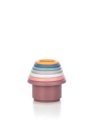 Силіконовий сортер freeon вежа кругла, multicolour 3